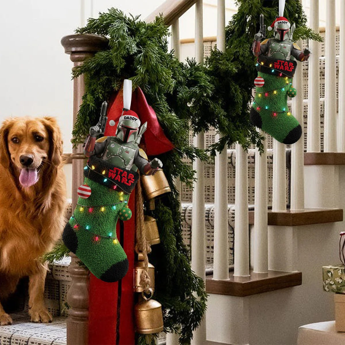 A Merry Christmas You Must Have - Personalized The Force Shaped Christmas Stocking