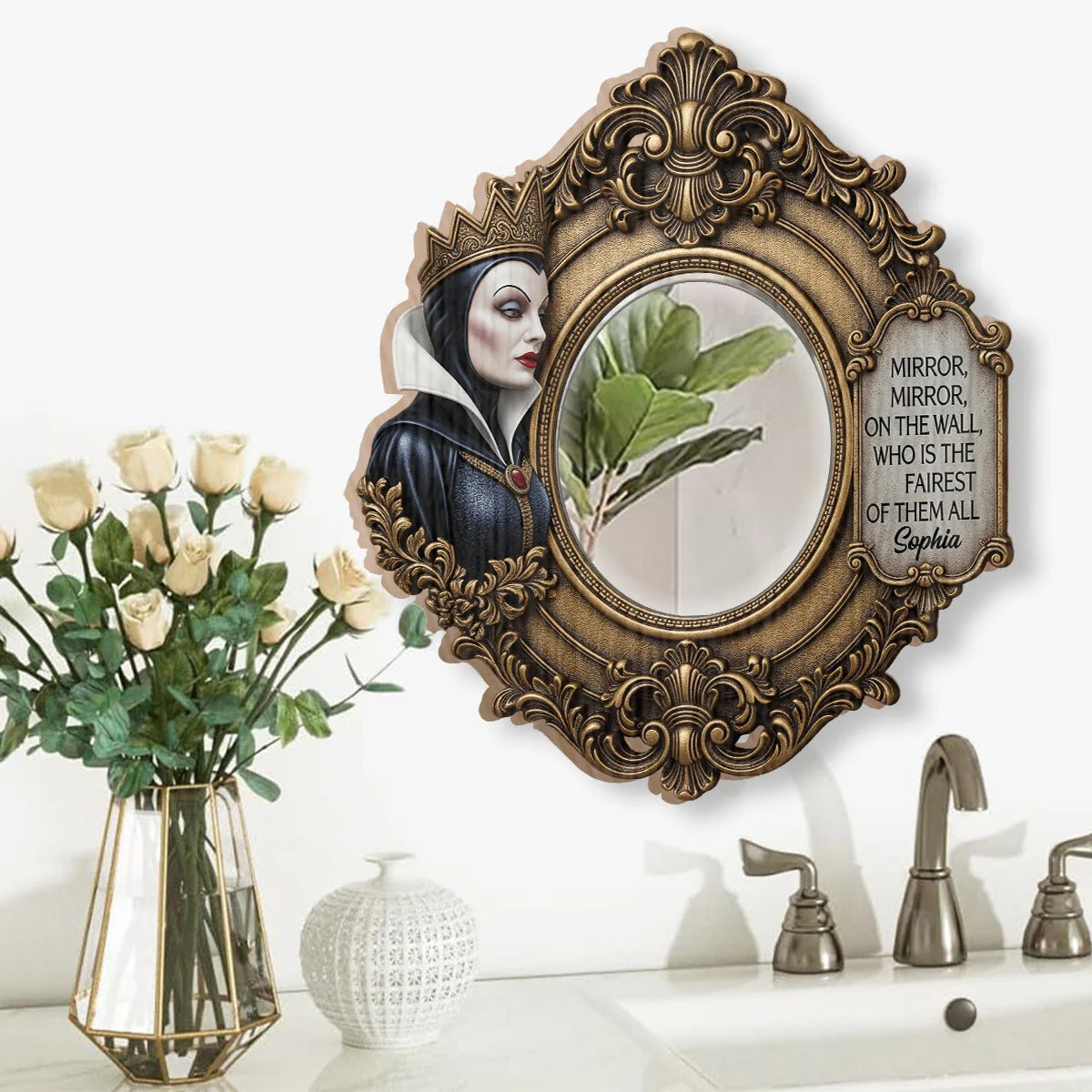 Mirror Mirror On The Wall - Personalized Princess Wall Hanging Mirror