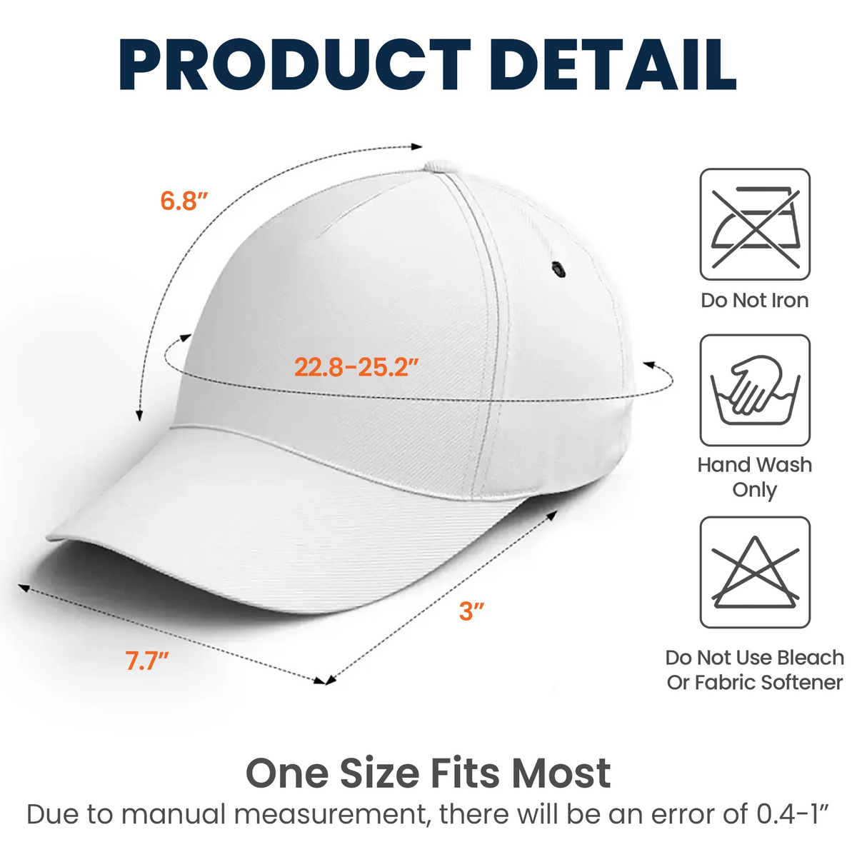 Charlie Kirk Print Baseball Cap