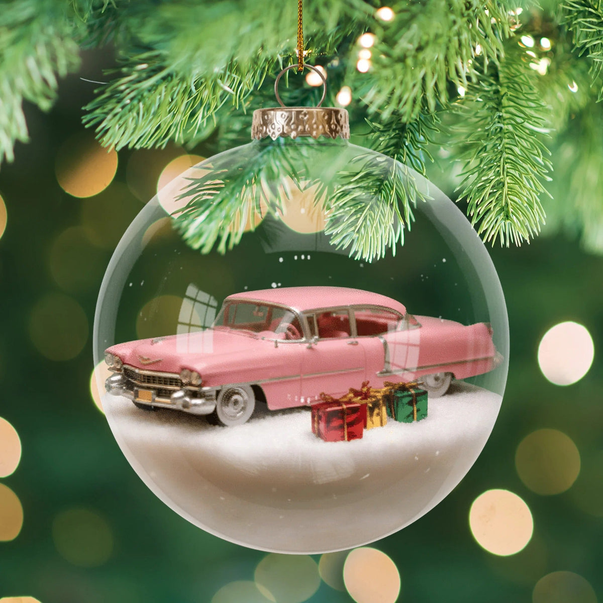 ELPR Legend Singer – Personalized Holiday Scene Custom Shaped Acrylic Ornament