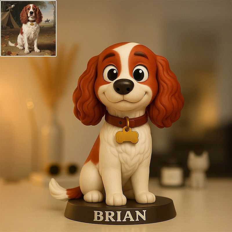 Custom Pet Photo Pixar Cartoon Style Acrylic Plaque
