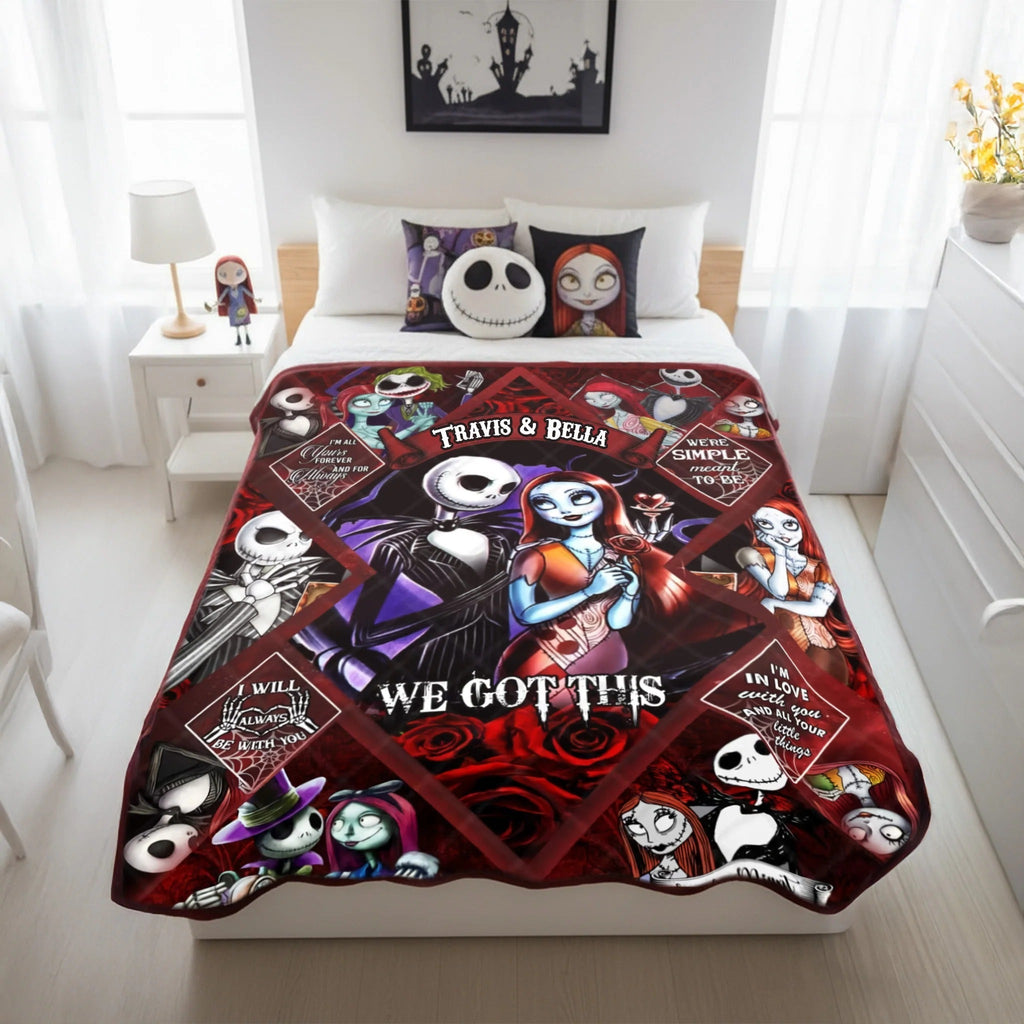Till Death Love Story Blanket - Personalized Gifts For Couple
