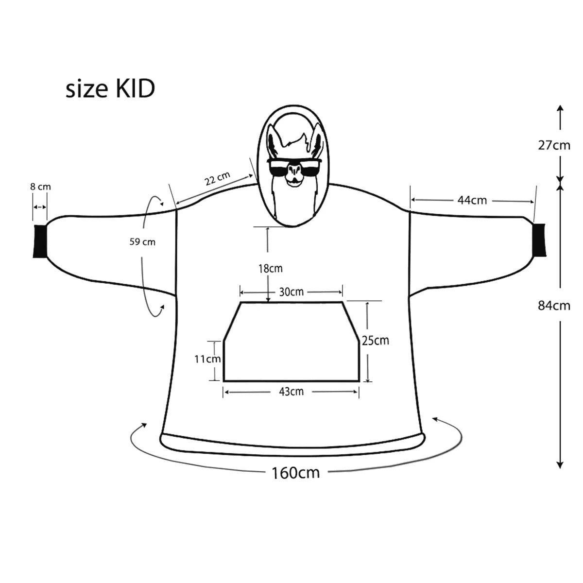 Anime Chibi - Personalized Anime Blanket Hoodie