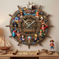 Anime Acrylic Hanging Wall Clock - Personalized Gifts For Anime Lovers