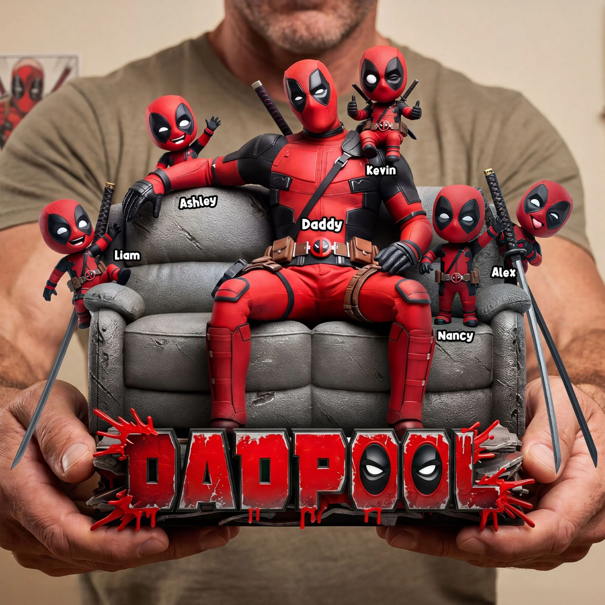 Hero Squad Dad Acrylic Plaque - Personalized Gifts For Dad