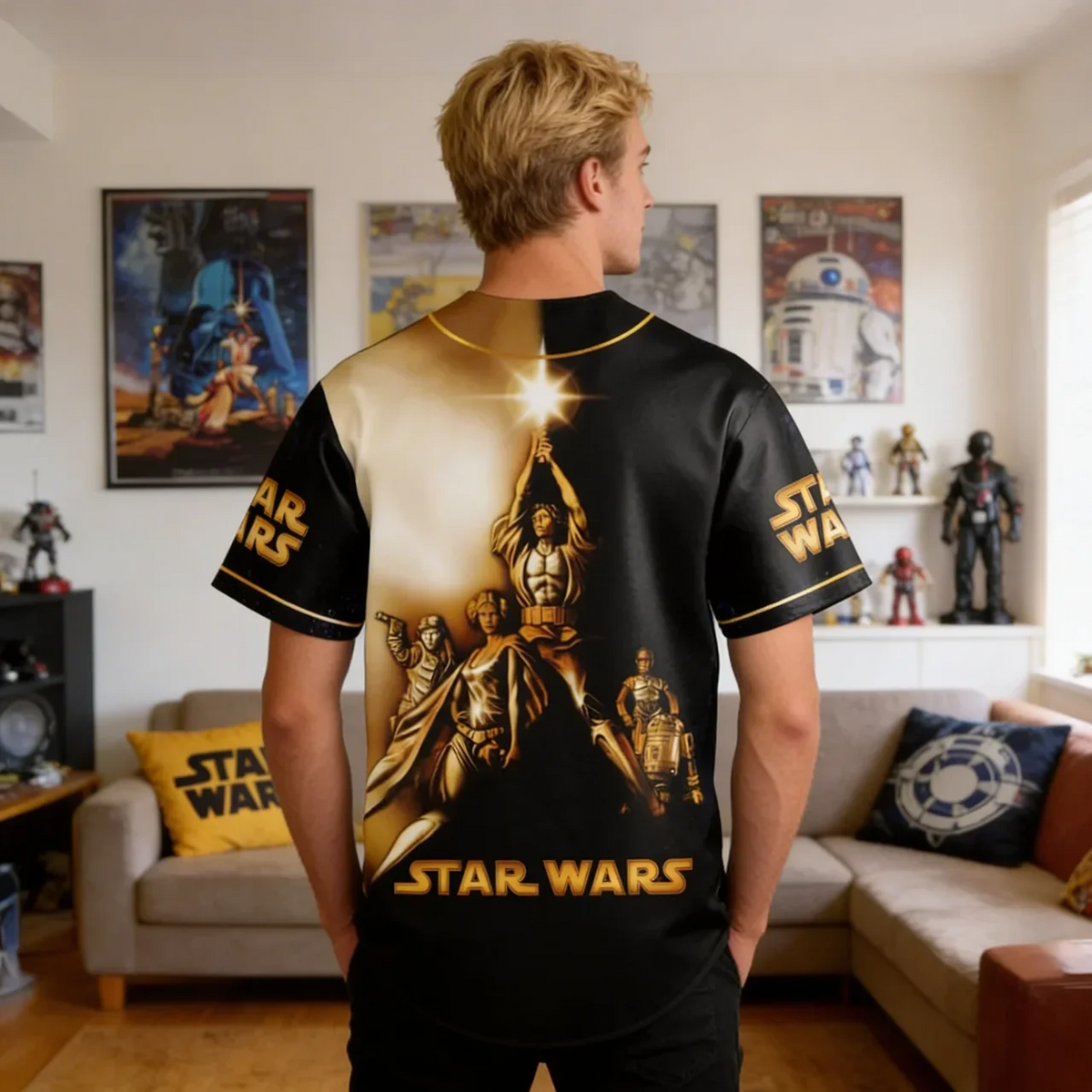 50th Anniversary - Personalized The Force Baseball Jersey