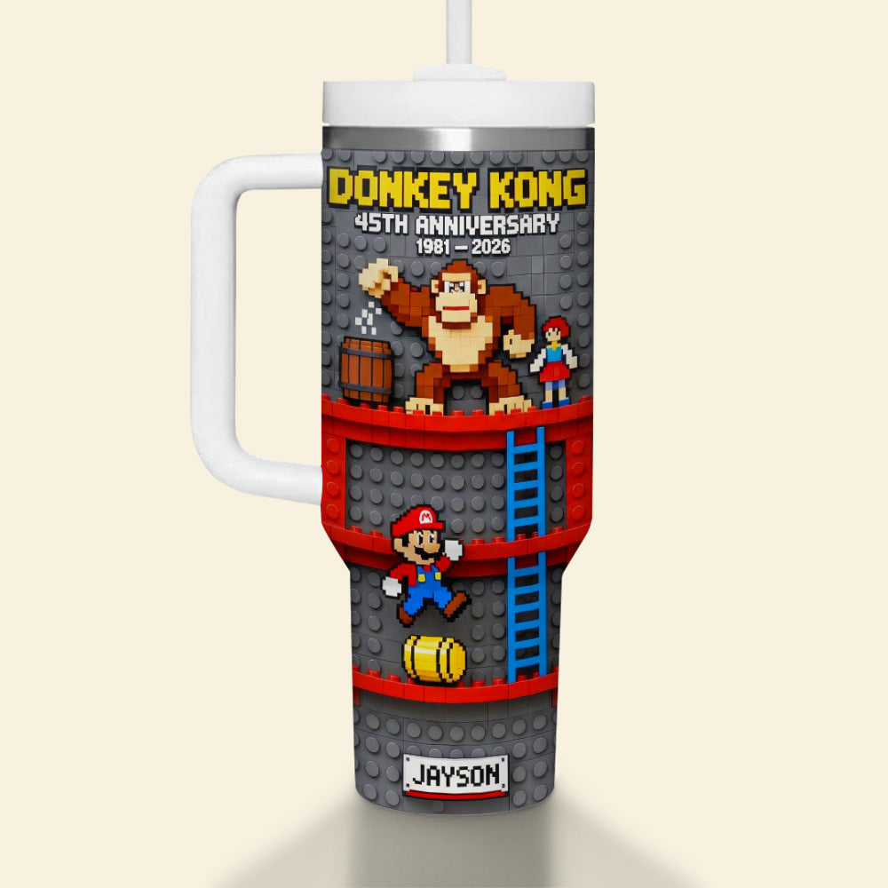 45th Anniversary Retro Game Tumbler - Personalized Gifts For Game Lovers