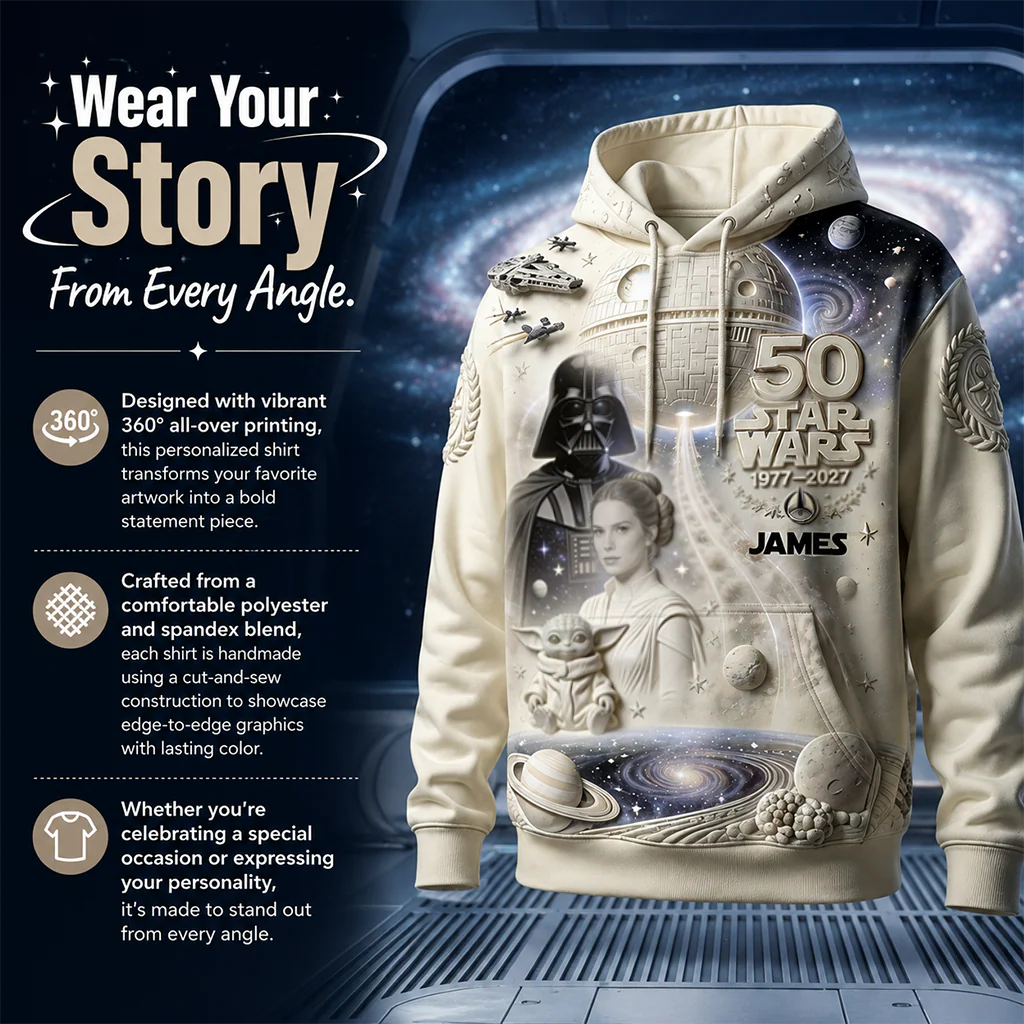 Dark Side 50th Anniversary - Personalized The Force Hoodie