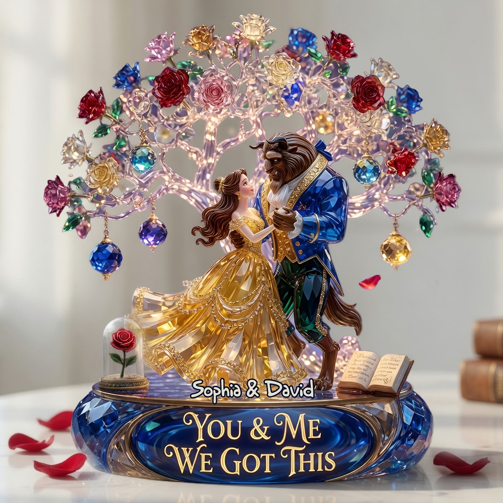 Fairy Tale Dancing Couple Acrylic Plaque - Personalized Gifts For Couple