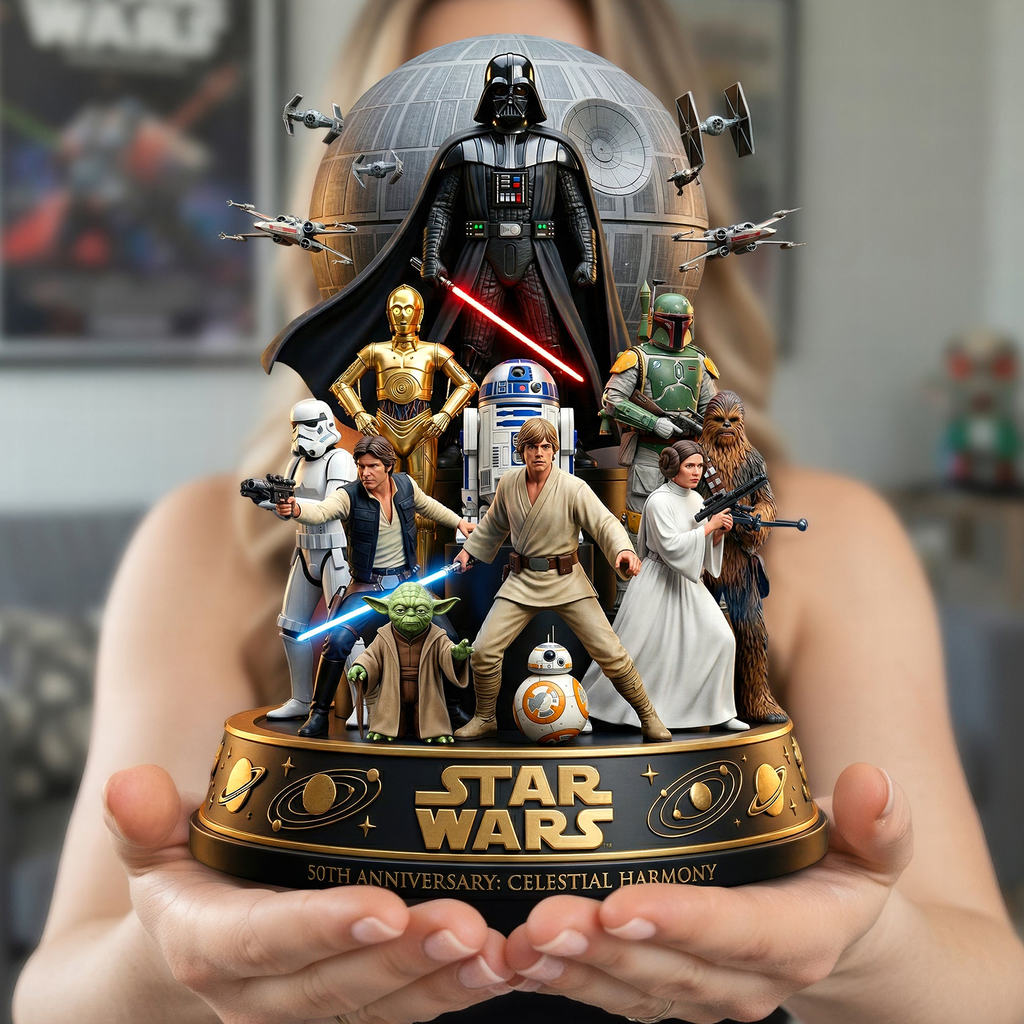 Futuristic Space - Personalized The Force Custom Shaped Acrylic Plaque