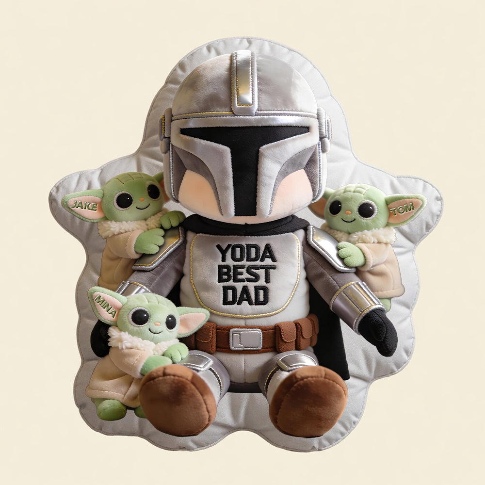 Best Dad Custom - Personalized The Force Shaped Pillow
