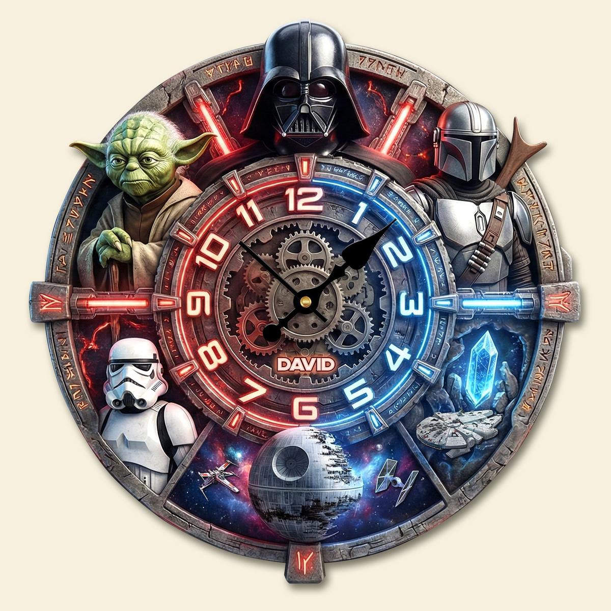 Fantasy Hanging Wall Clock - Personalized Gifts