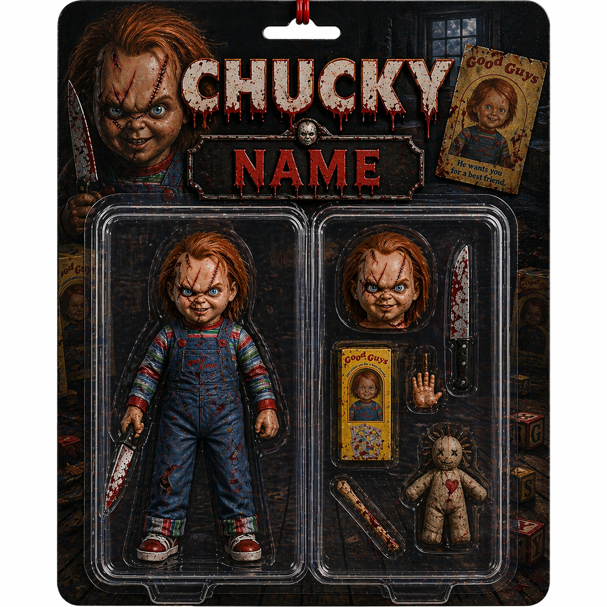 Custom Horror Action Acrylic Plaque - Personalized Scream Style Gift, Custom Face Horror Toy, Halloween Gift for Horror Fans