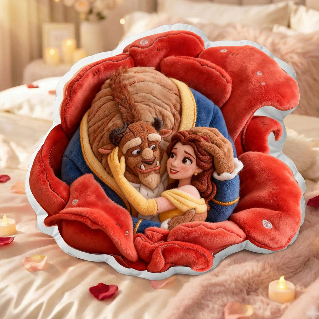 Blooming Love Shaped Pillow - Personalized Gifts For Couple