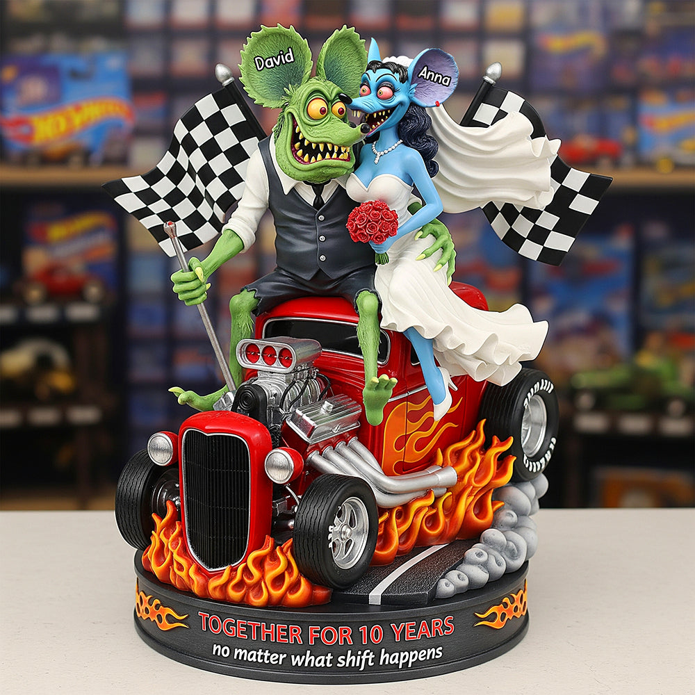 Anniversary On Hot Car Plaque - Personalized Gifts For Couple