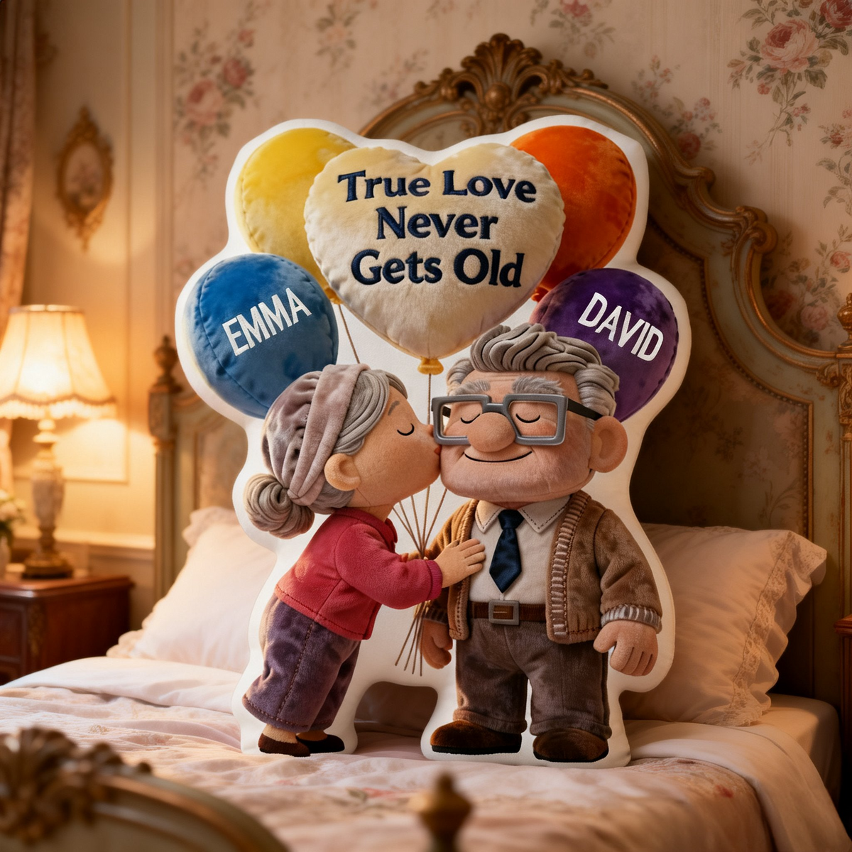 A Lifetime Of Love Shaped Pillow - Personalized Gifts For Couples