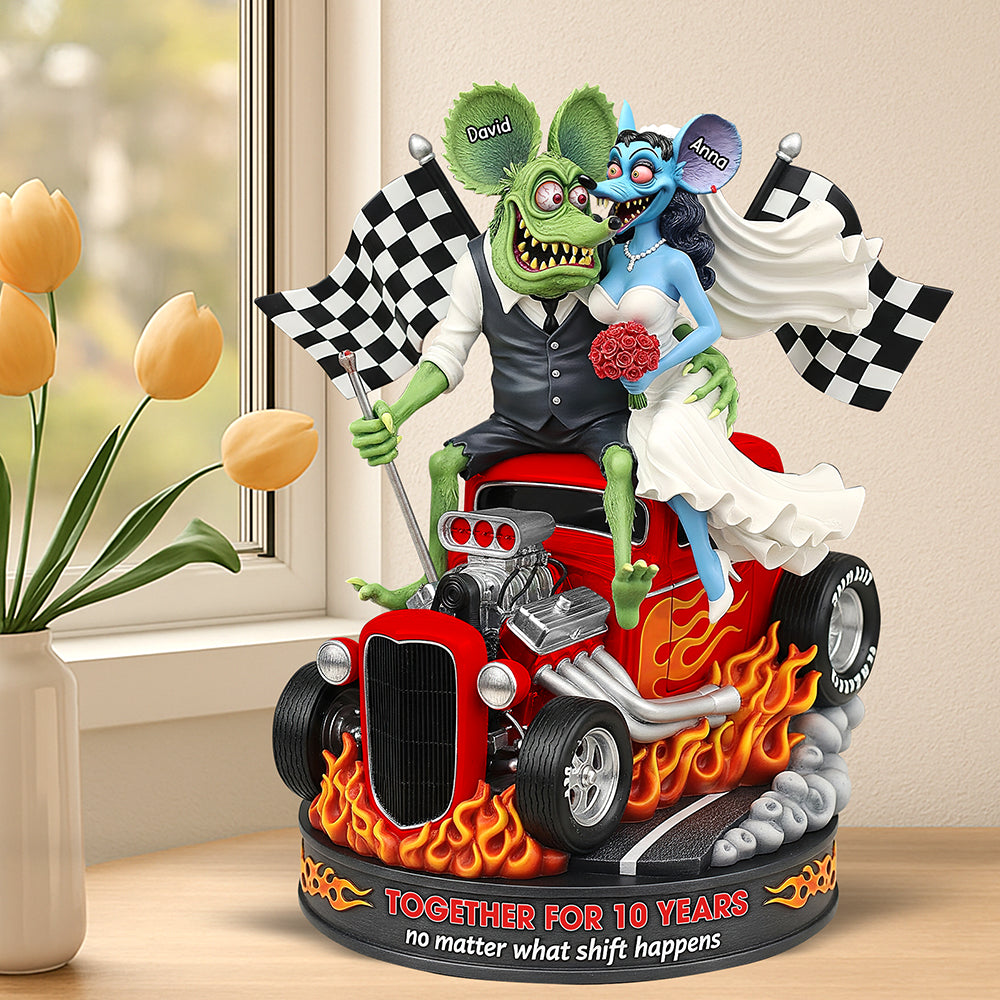 Anniversary On Hot Car Plaque - Personalized Gifts For Couple
