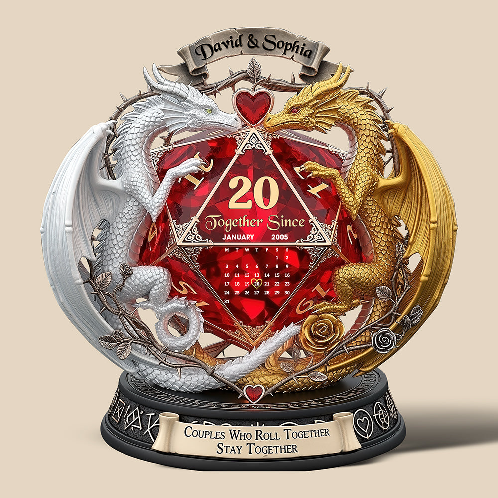 Fantasy Role-playing Game Fan Acrylic Plaque - Personalized Gifts For Couple