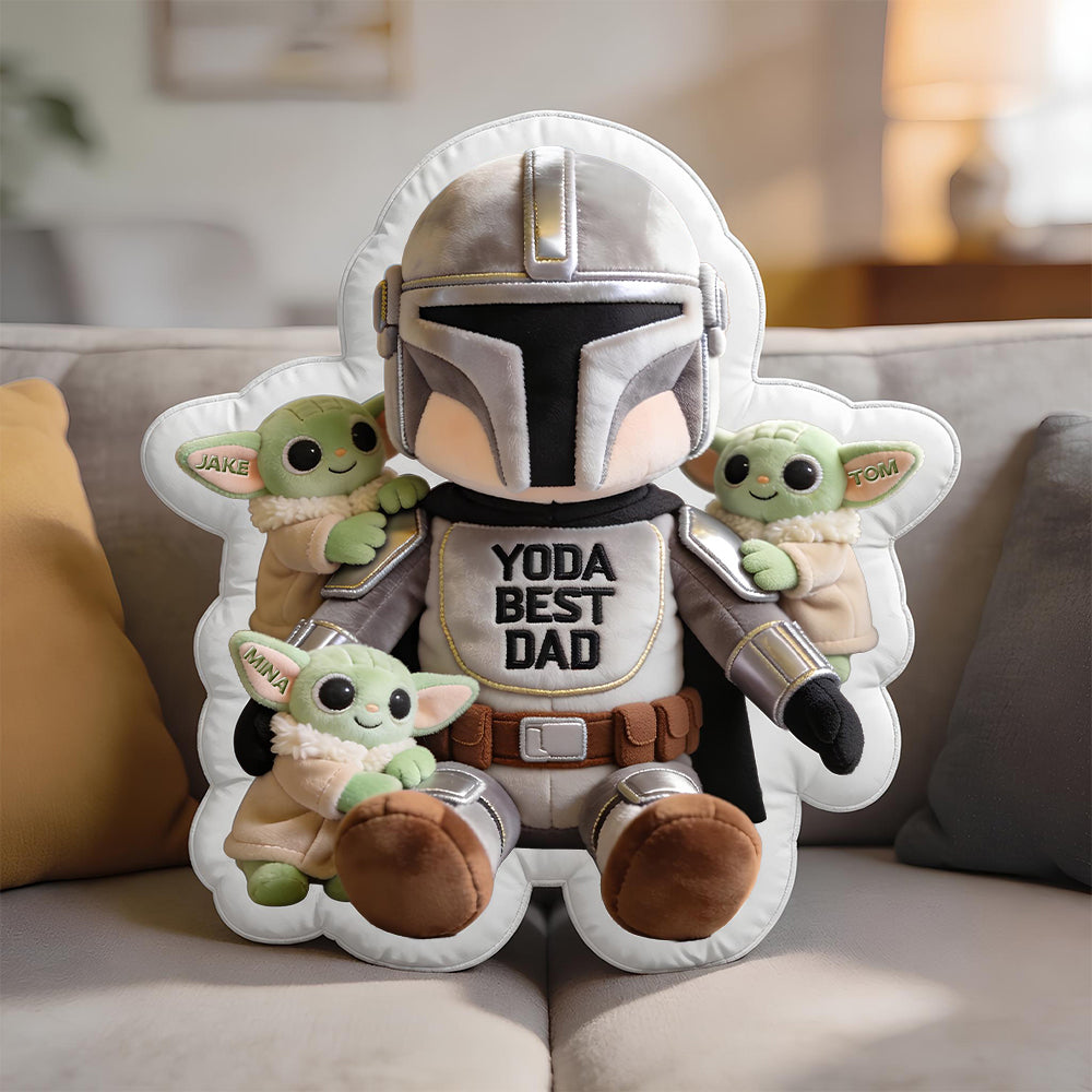 Best Dad Custom - Personalized The Force Shaped Pillow