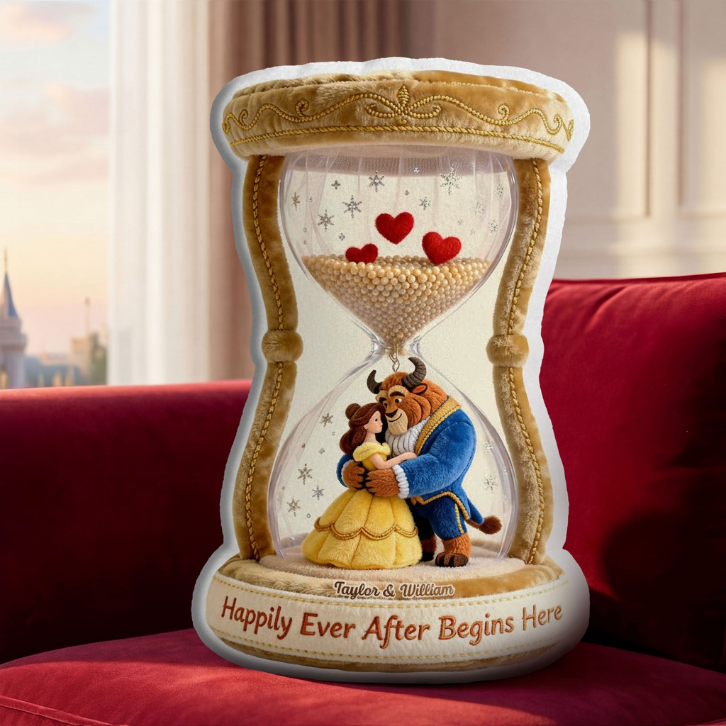 Romantic Fairytale Couple Pillow - Personalized Gift For Couples
