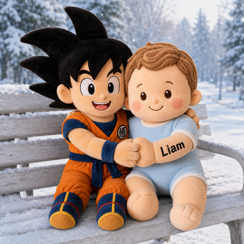 Anime Charater - Personalized Movie For Kids Premium Faux Fur Pillow