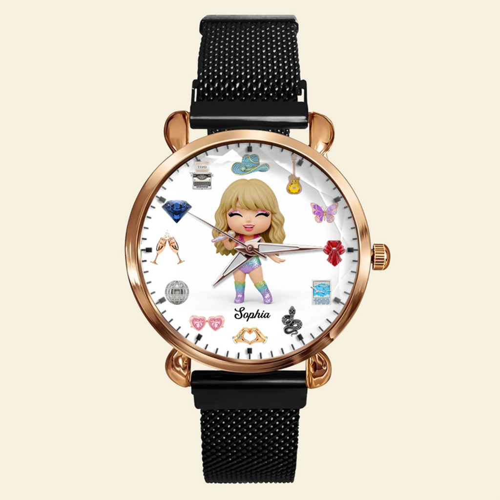 Slay Girl Mesh Strap Quartz Watch Personalized Gifts For Fans