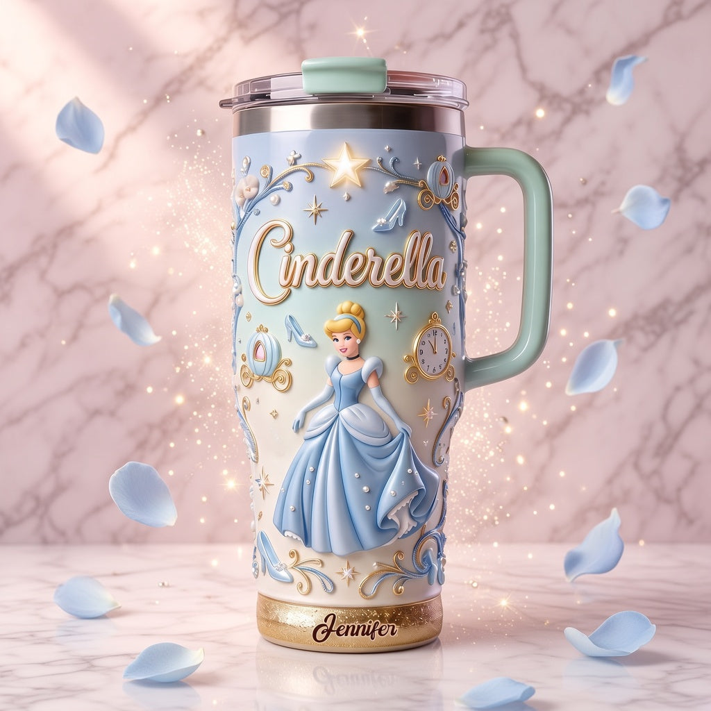 Personalized Magic Blue Princess Insulated Tumbler